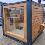 Container Sauna Seecontainer Dampfbad Schwitzbad