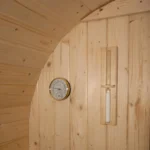 HOME DELUXE Outdoor Fasssauna LAHTI - ideal für 4 Personen aus Fichtenholz – Bild 8