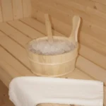 HOME DELUXE Outdoor Fasssauna LAHTI - ideal für 4 Personen aus Fichtenholz – Bild 9