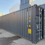 40 Fuß High Cube Lagercontainer mit Personentür One Way RAL 7016 – Bild 5