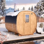 Quadro Sauna 3m für 4 Personen mit Vorraum