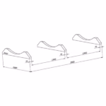 wellmia® Fasssauna Veranda Large - 360 cm - für 6 Personen - große Gartensauna mit Veranda Terrasse Vordach und Sitzen außen - Varianten möglich - Gartensauna Saunafass Außensauna Fass Sauna Fassauna – Bild 4