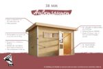 Saunahaus Cuben mit Vorraum – Bild 4