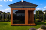 ARIES Cube Oasis 350 – Ihr Garten-Spa mit Terrasse & Regendusche – Bild 4