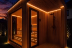 ARIES Cube Oasis 350 – Ihr Garten-Spa mit Terrasse & Regendusche – Bild 6