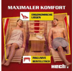 Hecht Infrarot Sauna Fantasy 180x180x190cm – Bild 5