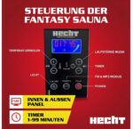 Hecht Infrarot Sauna Fantasy 180x180x190cm – Bild 7