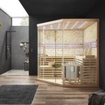 Sauna Traditionelle Sauna SKYLINE BIG - XL mit Kunststeinwand – Bild 2