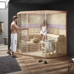 Sauna Traditionelle Sauna SKYLINE BIG - XL mit Kunststeinwand – Bild 4