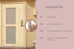 Saunahaus Skrollan 2 mit Vorraum – Bild 8