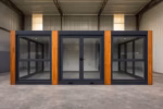 Bürocontainer | 28 m² Glas-Pavillon | Doppelmodul | EX-108