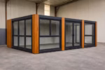 Bürocontainer | 28 m² Glas-Pavillon | Doppelmodul | EX-108 – Bild 2